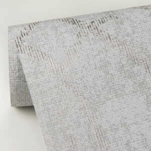 Ziva Platinum Trellis Wallpaper