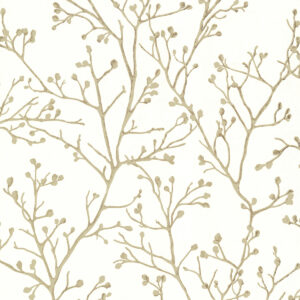 Koura Cream Budding Branches Wallpaper