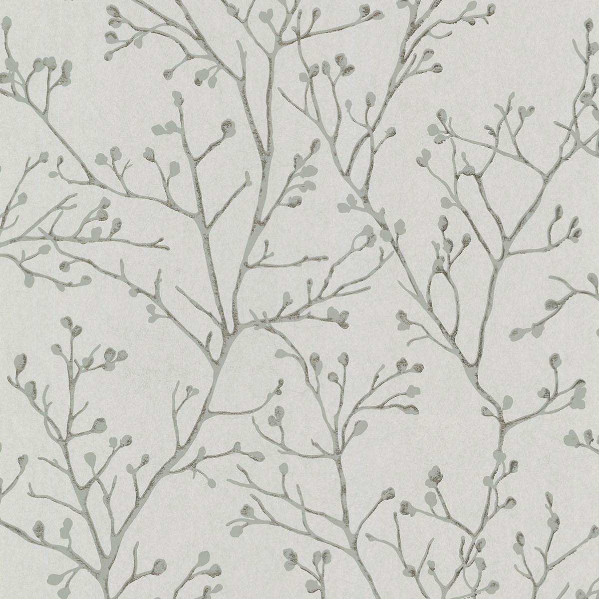 Koura Platinum Budding Branches Wallpaper - Image 2