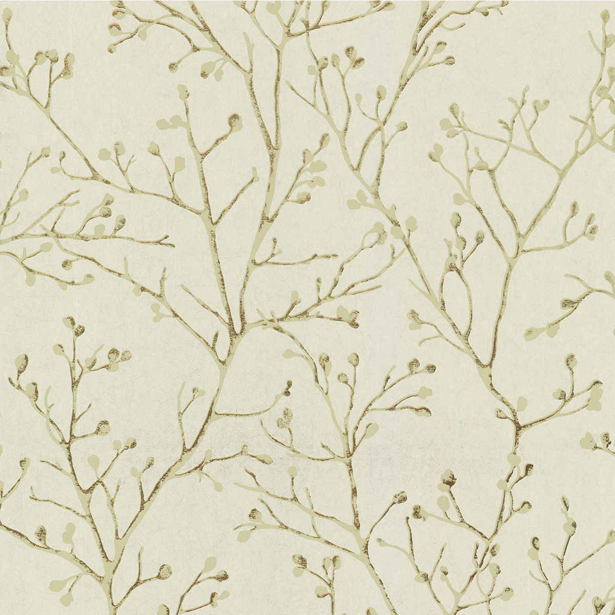 Koura Gold Budding Branches Wallpaper - Image 2