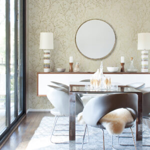 Koura Gold Budding Branches Wallpaper