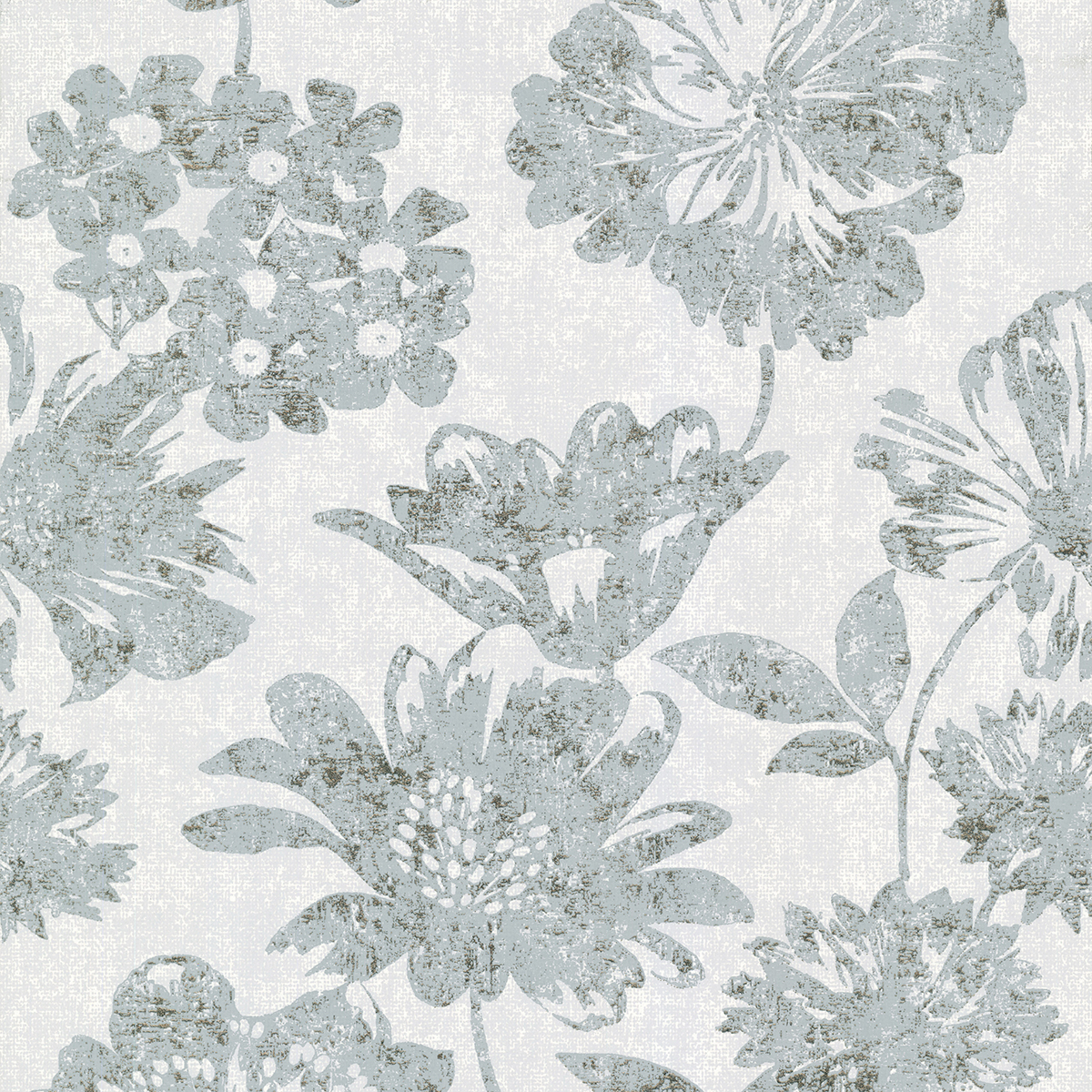 Kala Light Blue Floral Wallpaper - Image 2