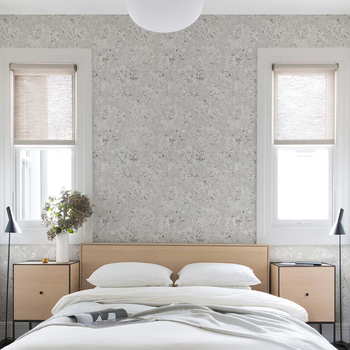 Kala Platinum Floral Wallpaper - Image 3