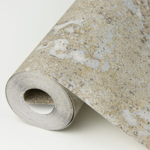 Kulta Pewter Cemented Wallpaper