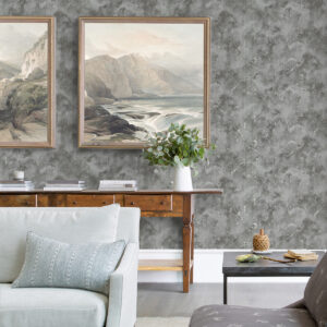 Toula Silver Abstract Wallpaper