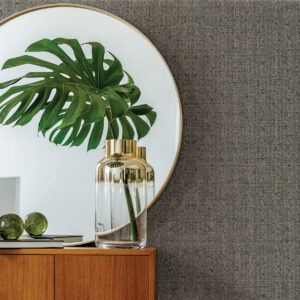 Maia Stone Faux Linen Wallpaper