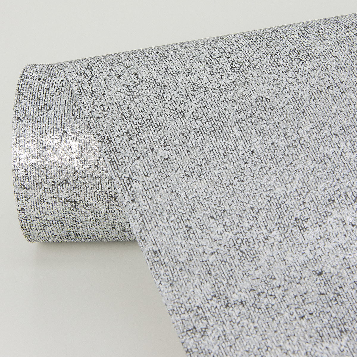 Nysa Silver High Gloss Wallpaper