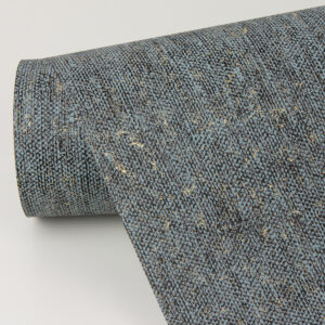 Reuss Slate Faux Fabric Wallpaper