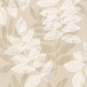 0053008 chimera champagne flocked leaf wallpaper