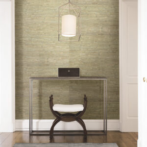 Iriga Gold Grasscloth Wallpaper