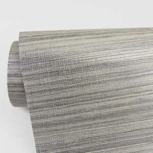 Nathan Silver Grasscloth Wallpaper