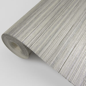 Nathan Silver Grasscloth Wallpaper