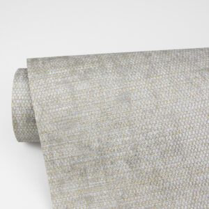 Kongur Silver Grasscloth Wallpaper