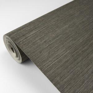 Ming Taupe Grasscloth Wallpaper