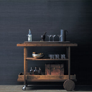 Peninnsula Navy Sisal Grasscloth Wallpaper