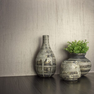 Lustre Taupe Silk Weave Wallpaper