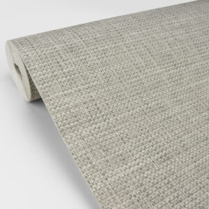 In the Loop Neutral Faux Grasscloth Wallpaper