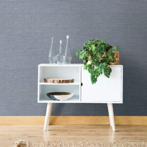 Essence Light Blue Linen Texture Wallpaper