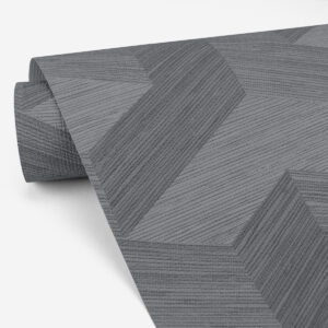 Y Knot Slate Geometric Texture Wallpaper