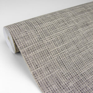 In the Loop Cream Faux Grasscloth Wallpaper