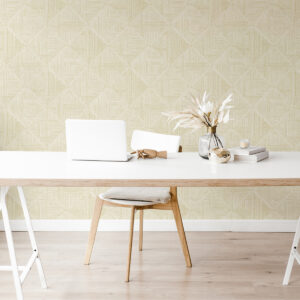 Cade Yellow Geometric Wallpaper