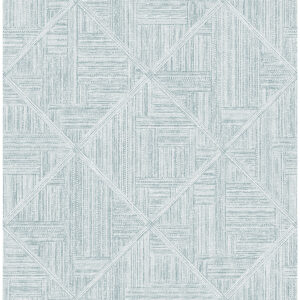 Cade Teal Geometric Wallpaper