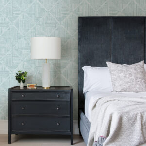 Cade Teal Geometric Wallpaper
