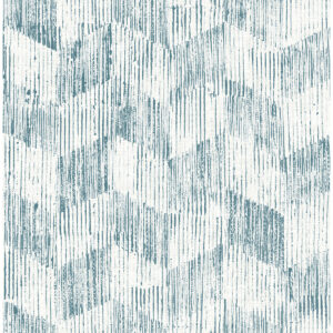 Demi Teal Distressed Wallpaper