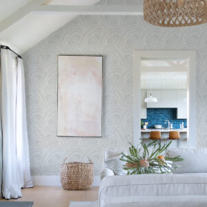 Farrah Grey Geometric Wallpaper