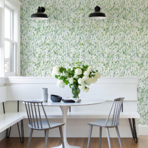 Leandra Green Floral Trail Wallpaper