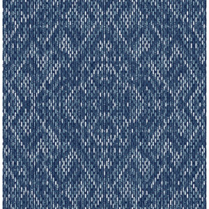 Felix Indigo Geometric Wallpaper