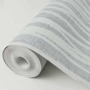 Nazar Light Grey Stripe Wallpaper