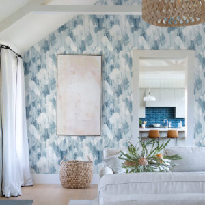 Mahi Blue Abstract Wallpaper