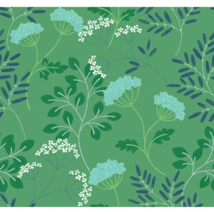 Sorrel Green Botanical Wallpaper