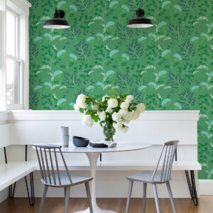 Sorrel Green Botanical Wallpaper
