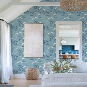 Sorrel Slate Botanical Wallpaper