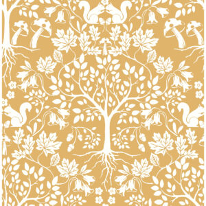 Leo Yellow Tree Wallpaper