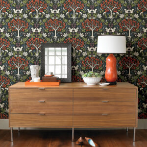 0055104 leo black tree wallpaper