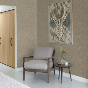 Lei Wheat Etched Leaves Wallpaper