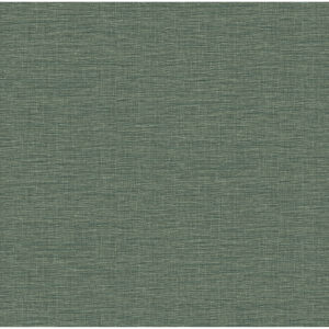 0056977 lela green faux linen wallpaper