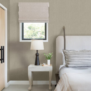 Sydney Grey Faux Linen Wallpaper