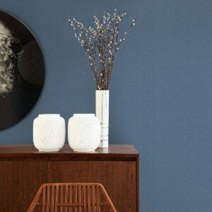 Meade Denim Fine Weave Wallpaper