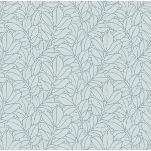0057019 coraline teal leaf wallpaper