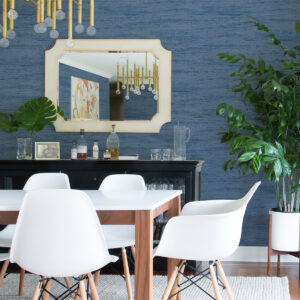 Lindsay Denim Chenille Wallpaper