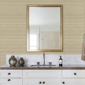 Skyler Khaki Striped Wallpaper