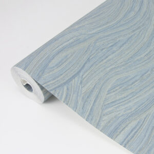 Leith Blue Zen Waves Wallpaper