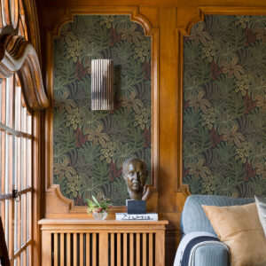 Sumner Black Woodland Botanical Wallpaper