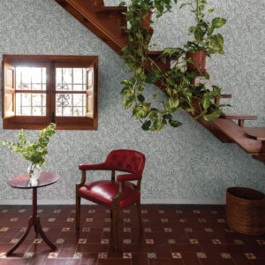 Zulma Grey Decorative Botanical Wallpaper