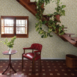 Zulma Gold Decorative Botanical Wallpaper