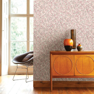 Zulma Pink Decorative Botanical Wallpaper